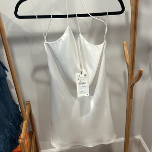 Zara Cowl Neck Mini Dress